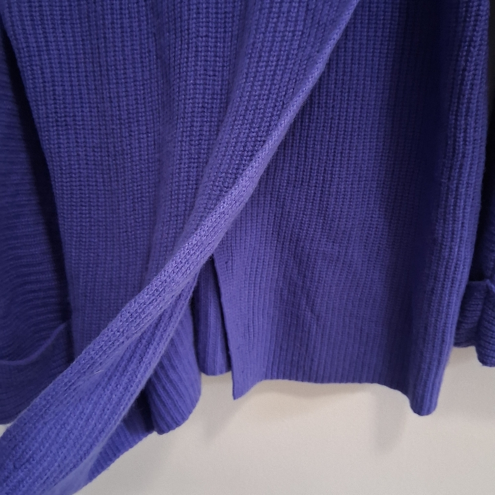 Athleta Azalea Merino Wool Cashmere Sweater Nobel Purple Sweater Size Large - Picture 6 of 12